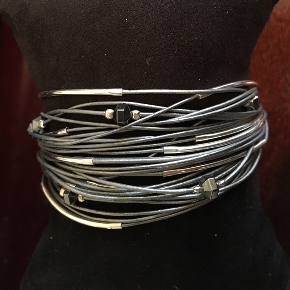 Silpada Jewelry - Silpada Leather Bracelet with toggle clasp.